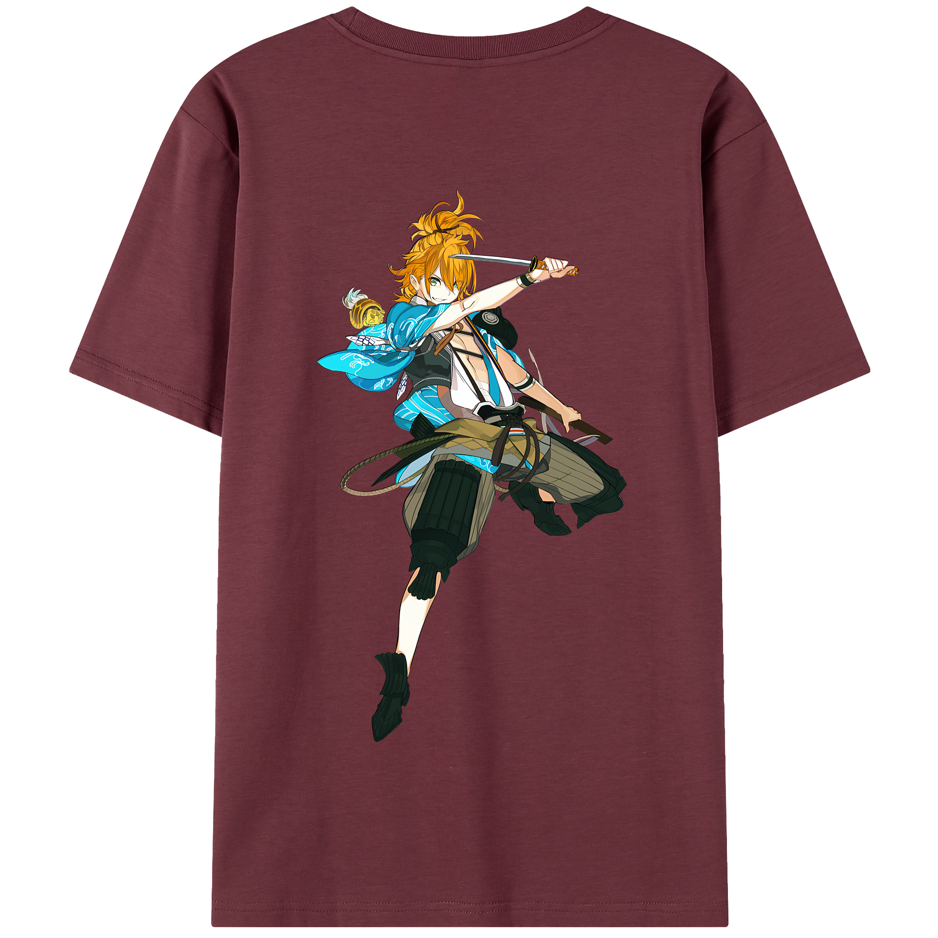 （画像用） 刀剣乱舞 Touken Ranbu 綿100％半袖Tシャツ（背面プリント）